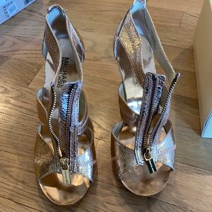 Rose gold Michael Kors heels